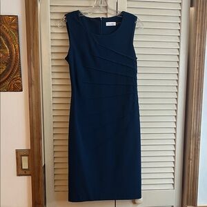 Calvin Klein Women's Navy Midi Dress
